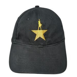 KC Caps Hamilton American Musical Gold Star Baseball Cap Black One Size Hat